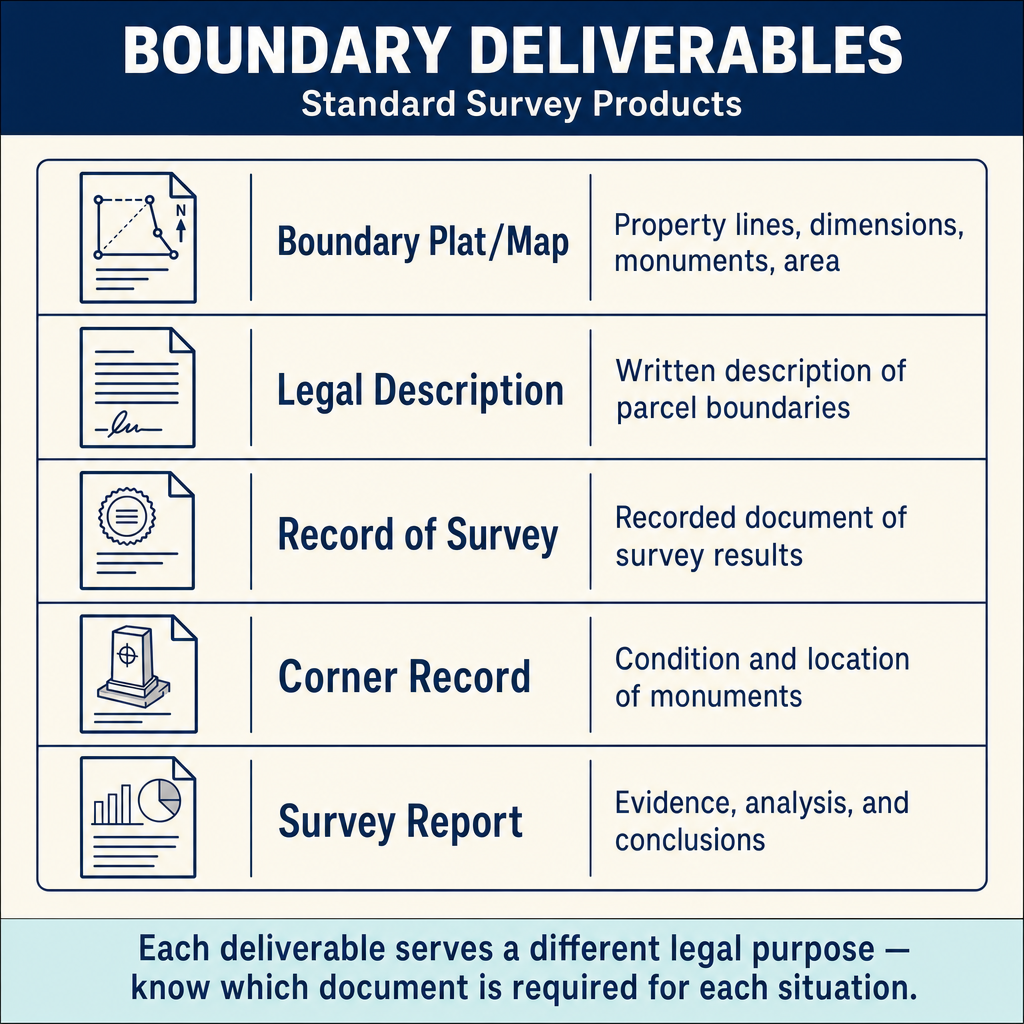 Figure FS.1.6d — Five boundary survey deliverables