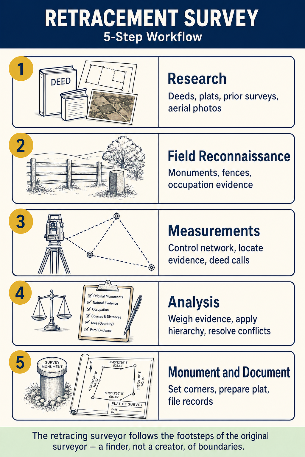Figure FS.1.6e — Five-step retracement workflow