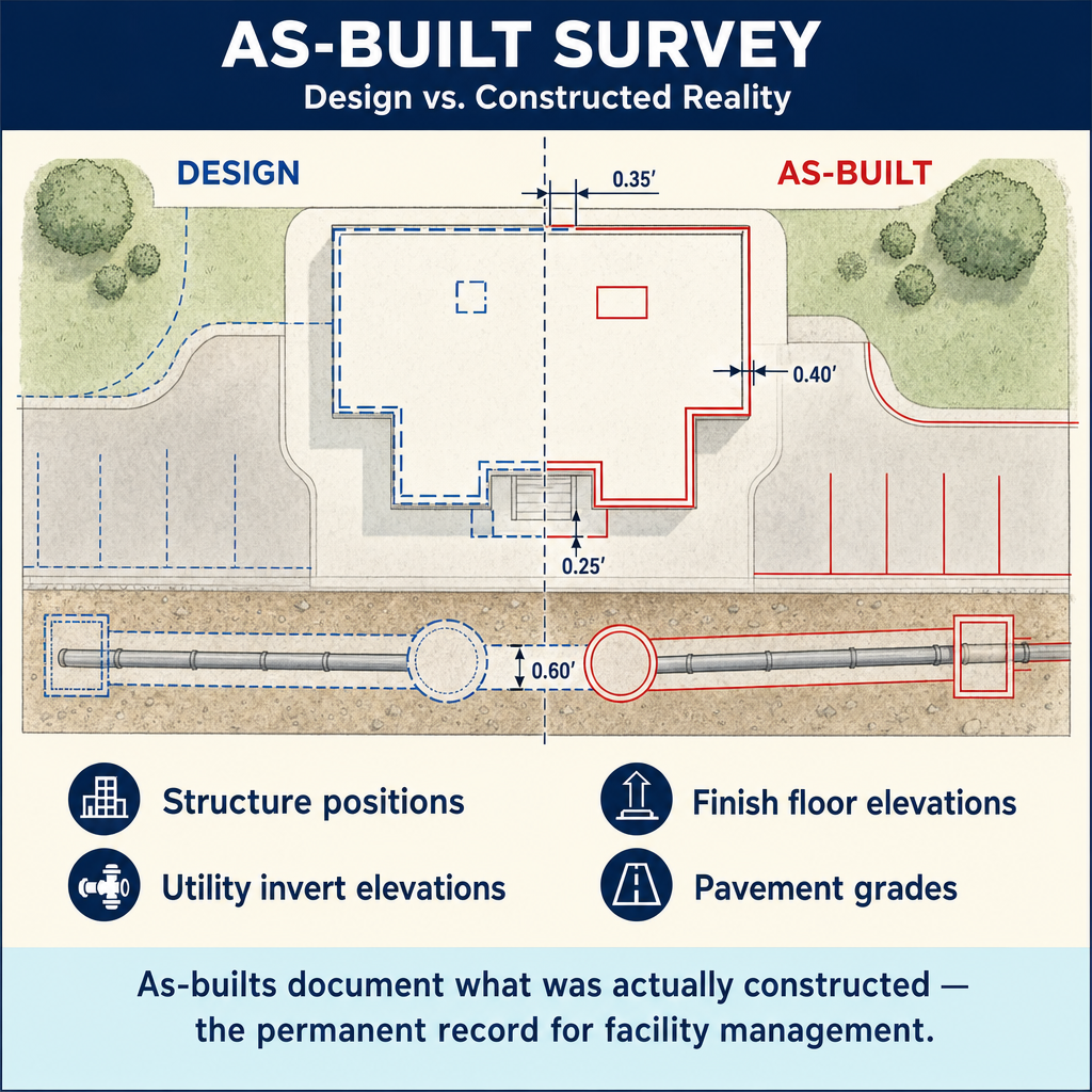 Figure FS.1.8d — As-built vs design with offset deltas