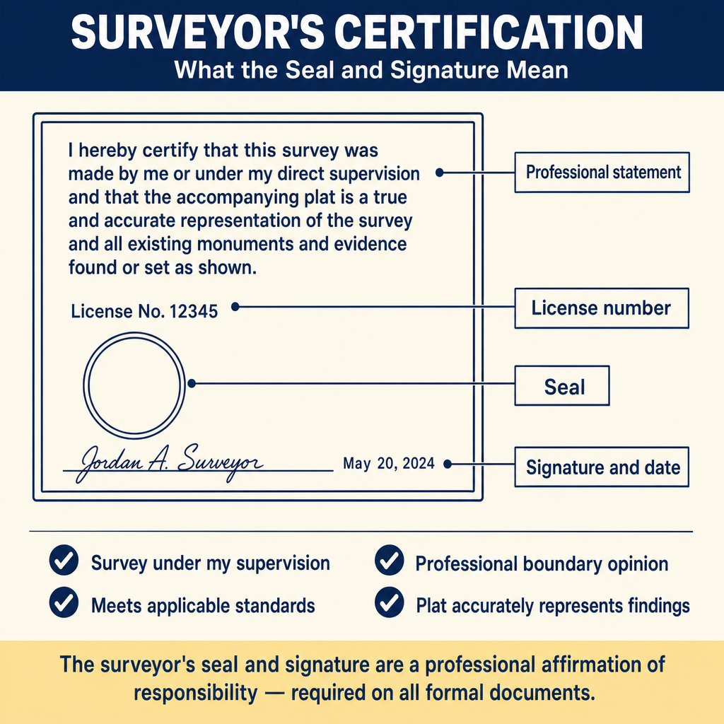 Figure FS.2.3e — Surveyor certification block components