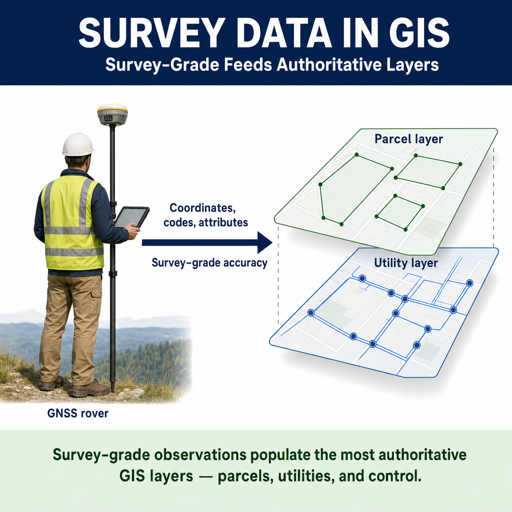 Figure FS.2.5e — Survey-grade observations populating GIS layers