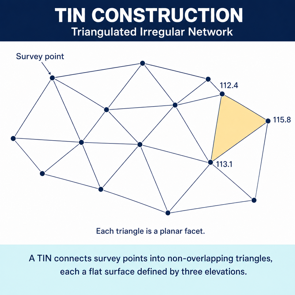 Figure FS.2.6e — TIN structure: planar facets between three vertices
