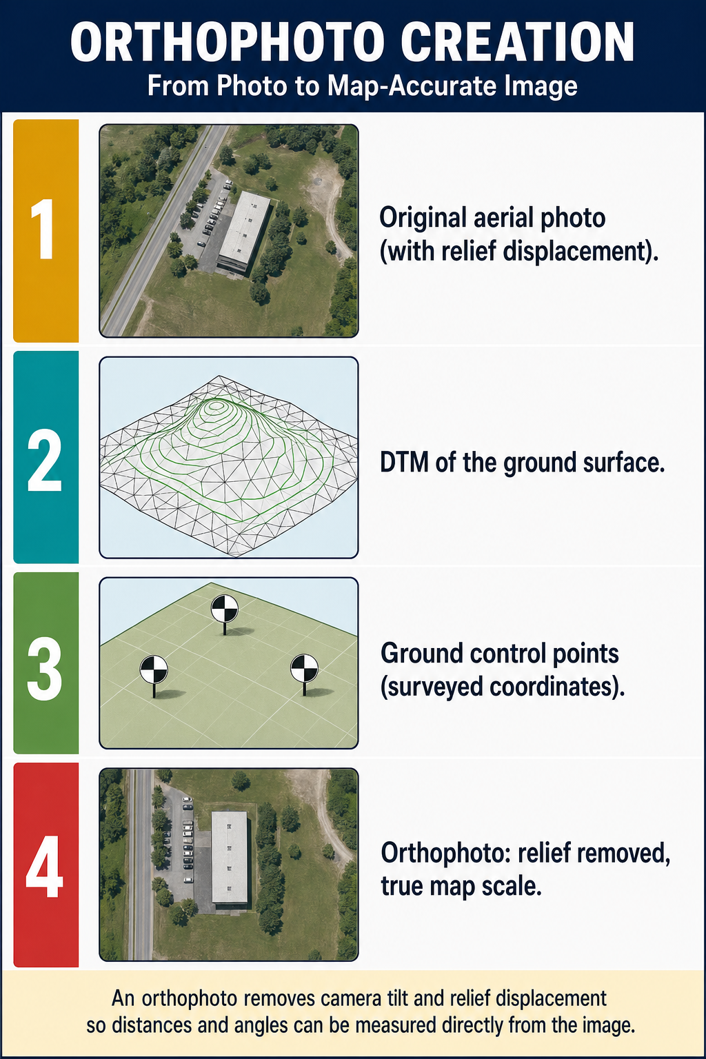 Figure FS.2.7d — Four-step orthophoto creation workflow