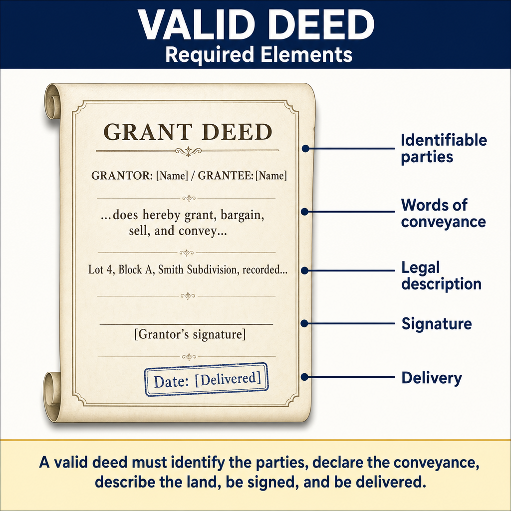 Figure FS.3.5d — Deed essential elements (regen as Warranty Deed for national use)