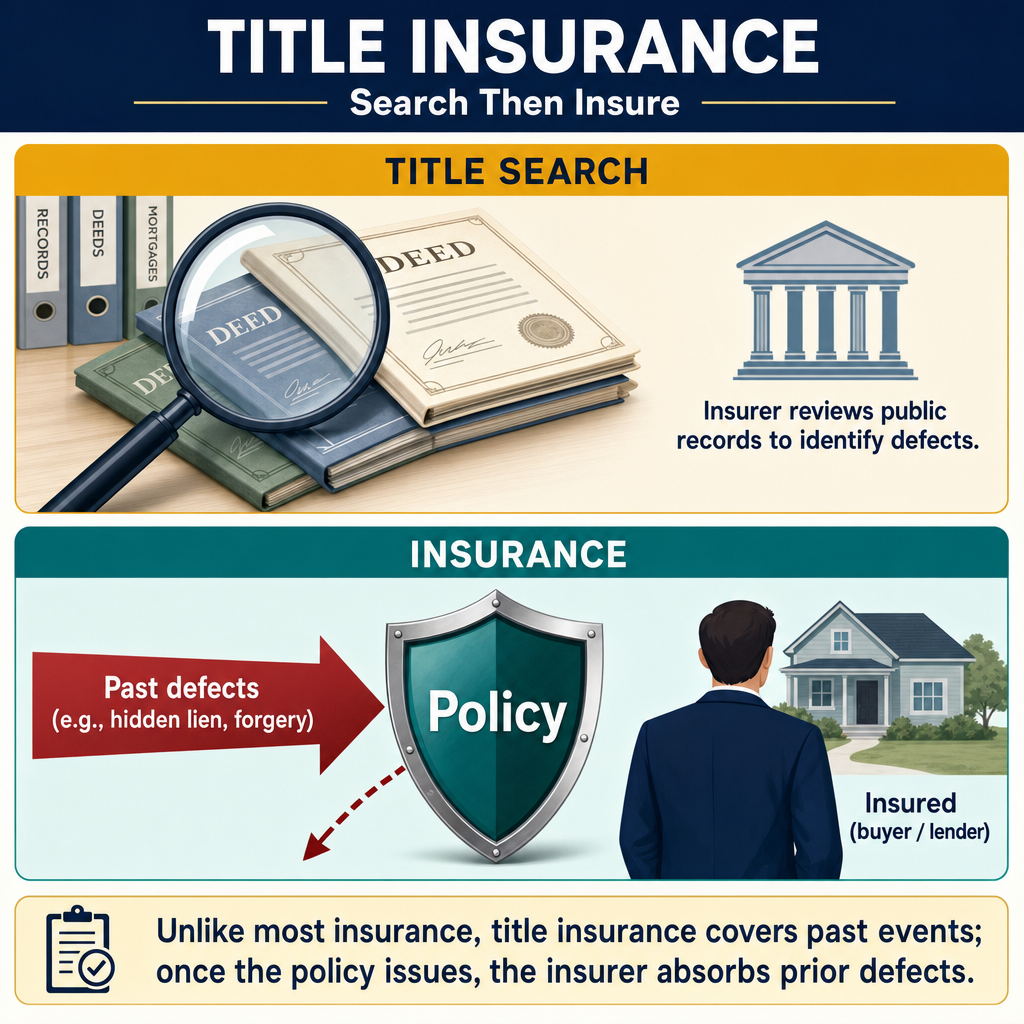 Figure FS.3.5e — Title insurance covers past defects