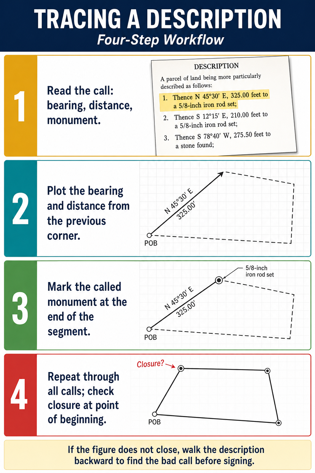 Figure FS.3.6f — Four-step description tracing workflow