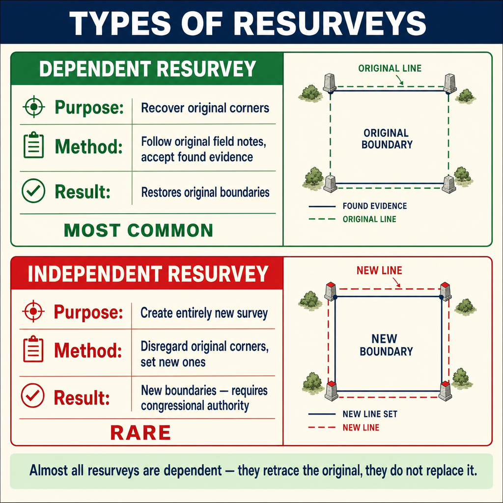 Figure PS.1.58 — Dependent vs independent resurvey