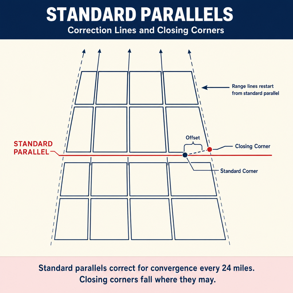 Figure PS.1.60 — Standard parallels every 24 mi correct for convergence