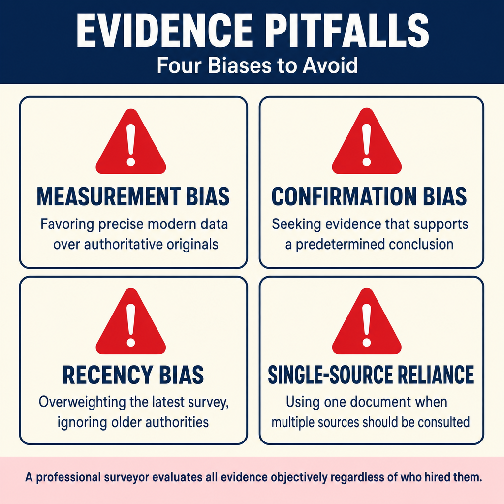 Figure PS.1.20 — Four bias types in evidence evaluation