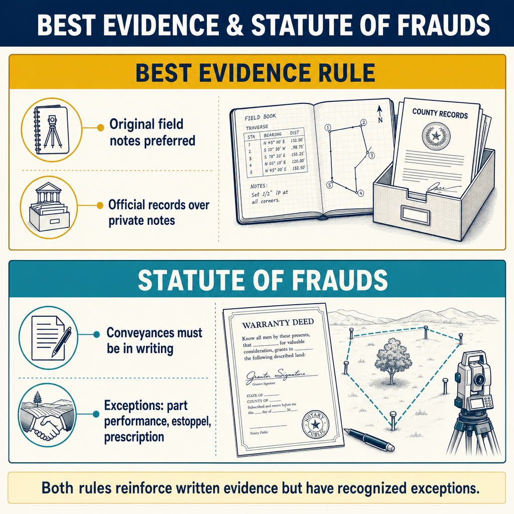 Figure PS.1.25 — Best Evidence Rule and Statute of Frauds