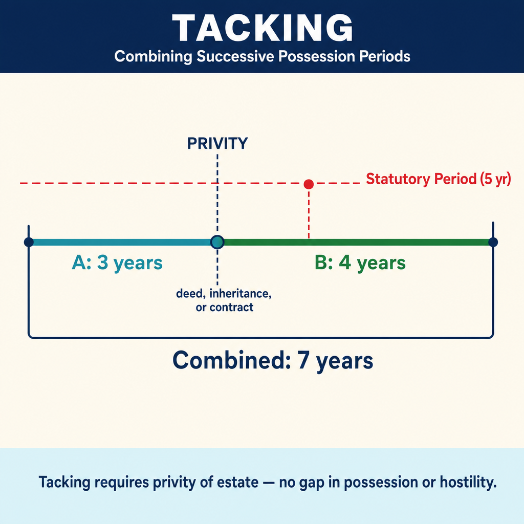 Figure PS.1.29 — Tacking timeline through privity