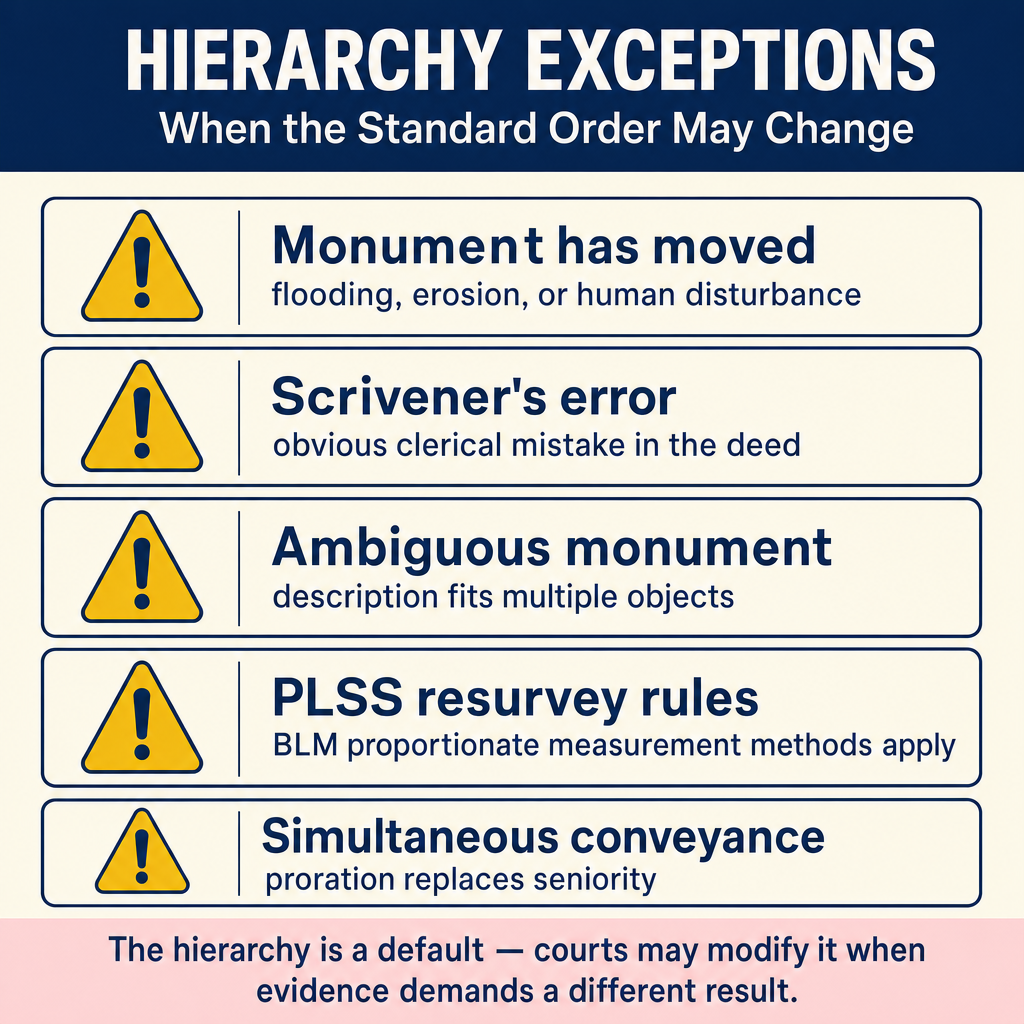 Figure PS.1.39 — Five hierarchy exception scenarios