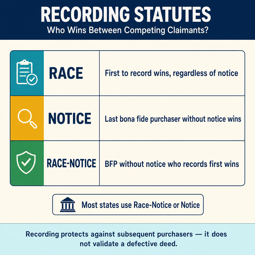 Figure PS.1.52 — Race / Notice / Race-Notice recording statutes