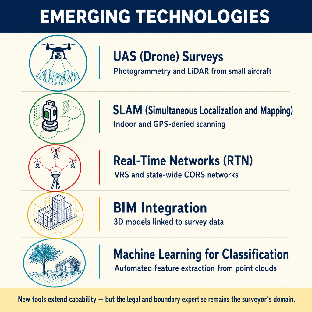 Figure PS.2.49 — Five emerging surveying technologies