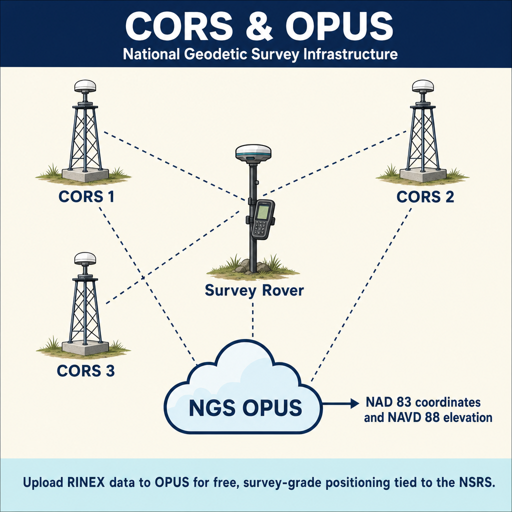 Figure PS.2.26 — CORS network and NGS OPUS service