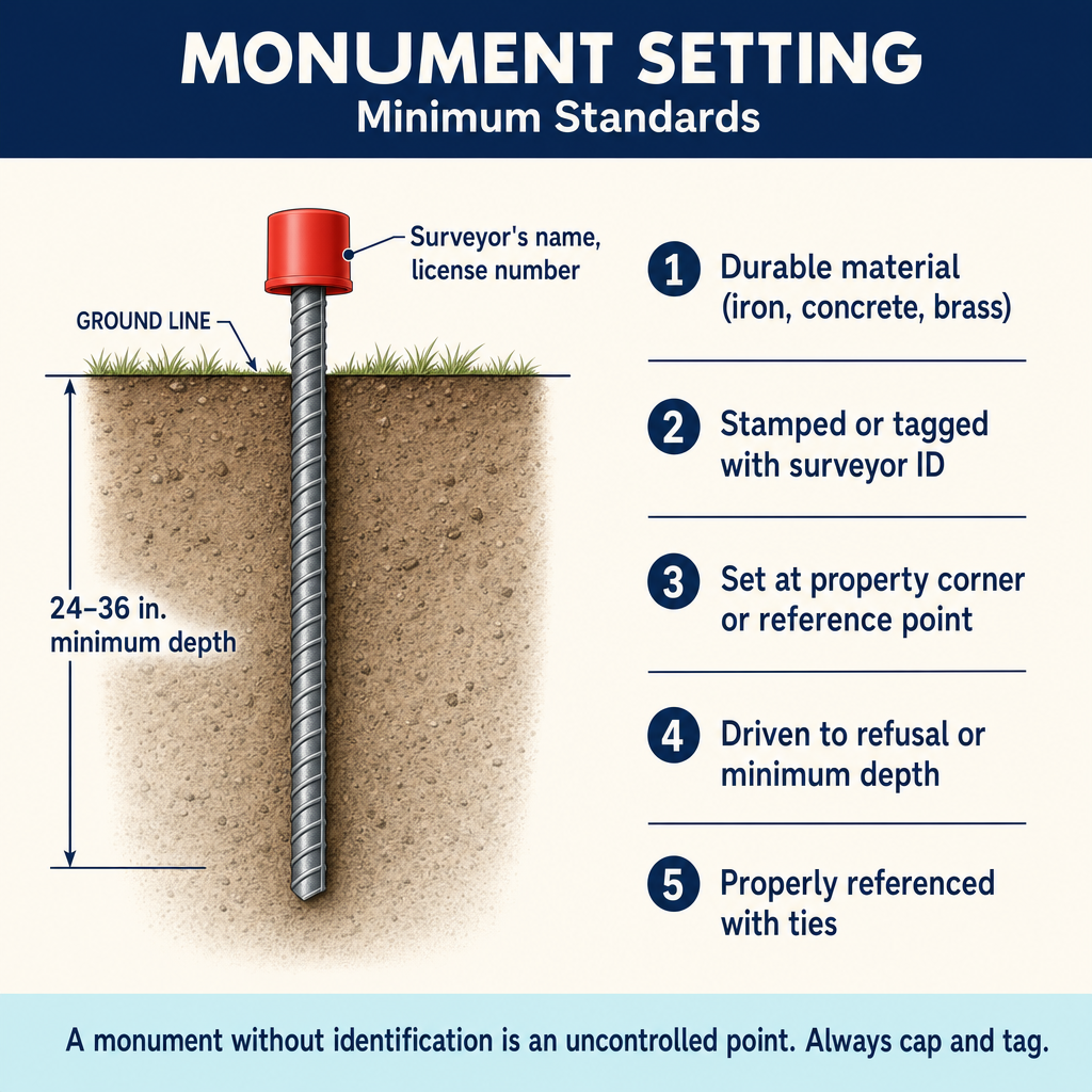 Figure PS.2.31 — Monument setting standards