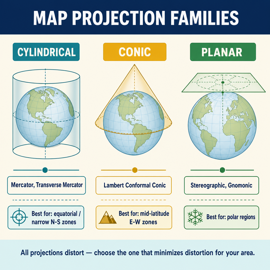 Figure PS.2.40 — Cylindrical / Conic / Planar projection families