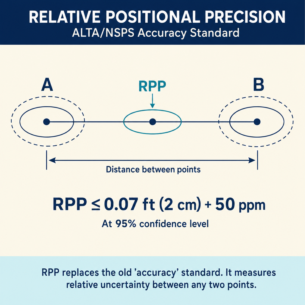 Figure PS.3.9 — ALTA/NSPS Relative Positional Precision standard